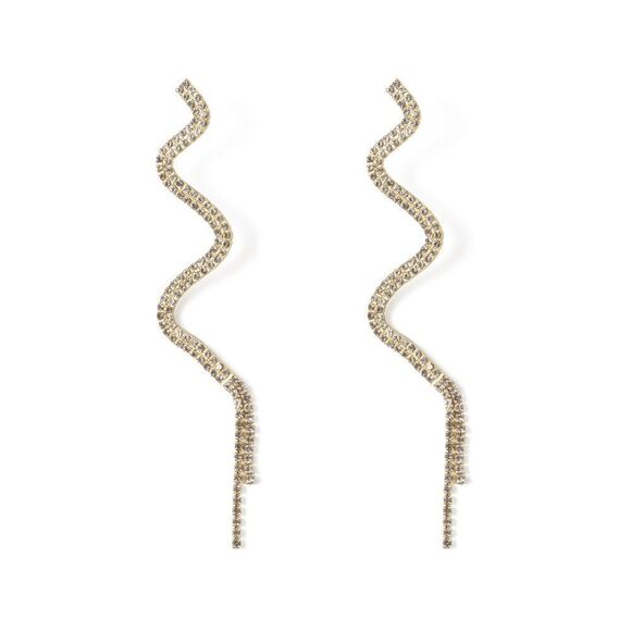 Rhinestone drop earrings N887 - Picture 1 of 5